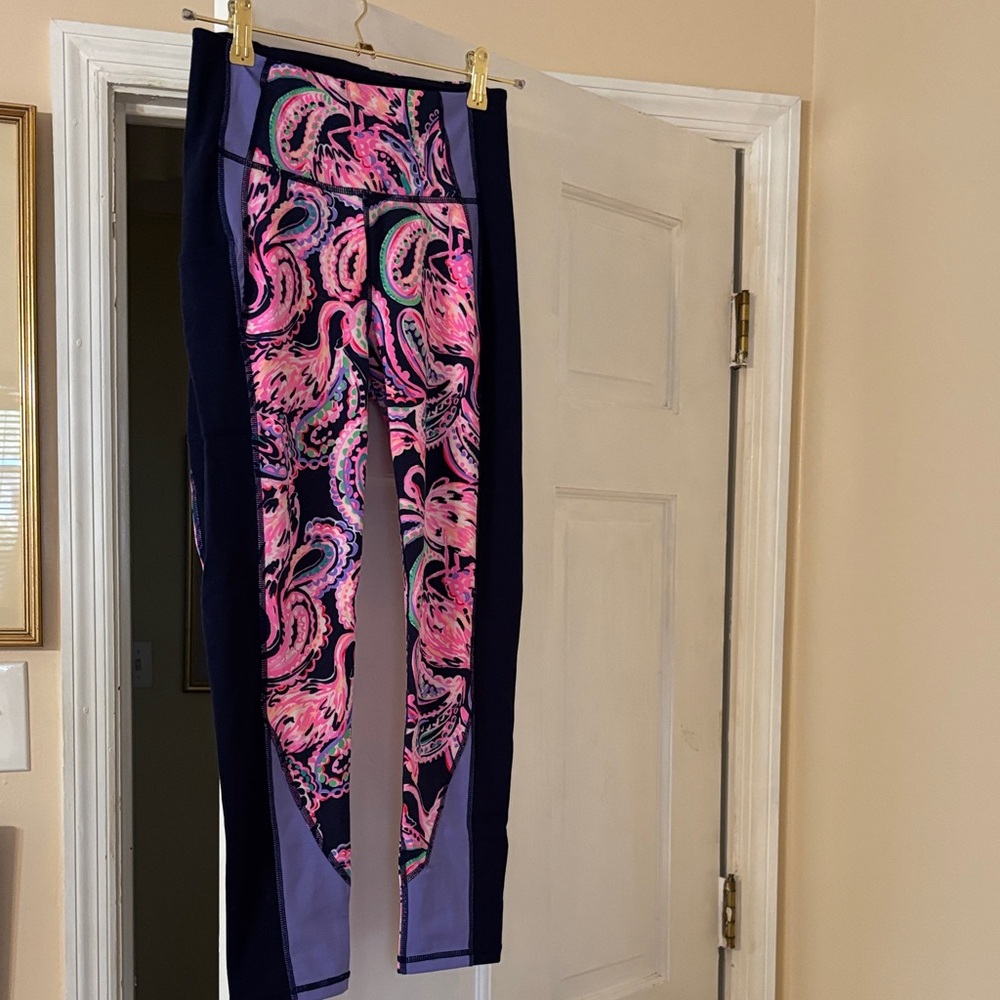 Lilly Pulitzer Pink and Navy Luxletic Leggings